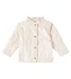 Molo Baby Harrie Quilted Jacket In Beige