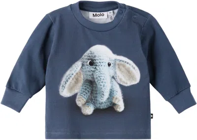 Molo Baby Navy Eloy Sweatshirt In Blue