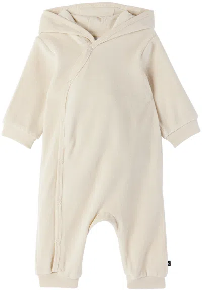 Molo Baby Off-white Forest Romper In 8955 White Noise