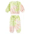 Molo Baby Simeon Cotton Sweatshirt And Sweatpants Set In Multicoloured