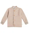 Molo Baby Umber Wool Cardigan In Beige
