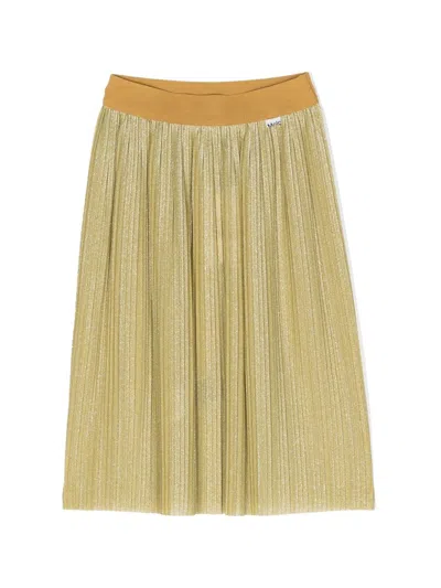 Molo Kids' Bailini Elasticated-waistband Skirt In Beige