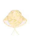 Molo Banana-print Sun Hat In Yellow