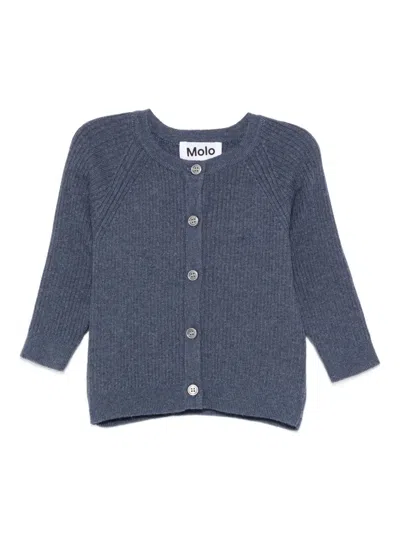 Molo Babies' Basta Buttoned Cardigan In Blue
