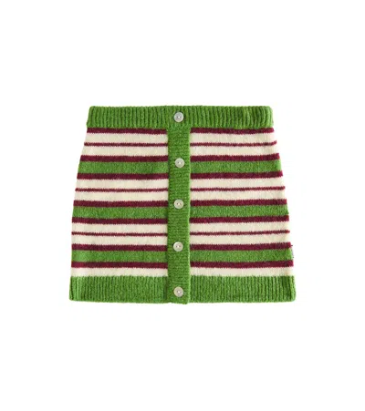 Molo Kids' Bea Striped Kitted Skirt In Dream Stripes