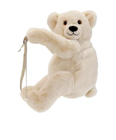 Molo Bear-motif Padded Backpack In Nude