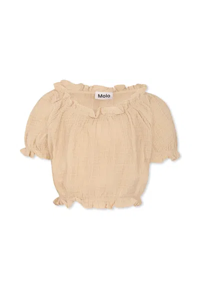 Molo Kids' Beige Top For Girl