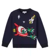 Molo Bello Jacquard Cotton-blend Sweater In Multi
