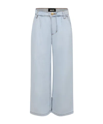 Molo Kids' Belt-loop Jeans In Denim