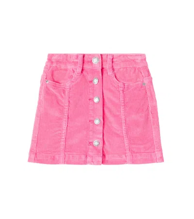 Molo Kids' Bera Cotton Corduroy Skirt In Pink