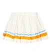 Molo Bianka Striped Pleated Skirt In Multicoloured