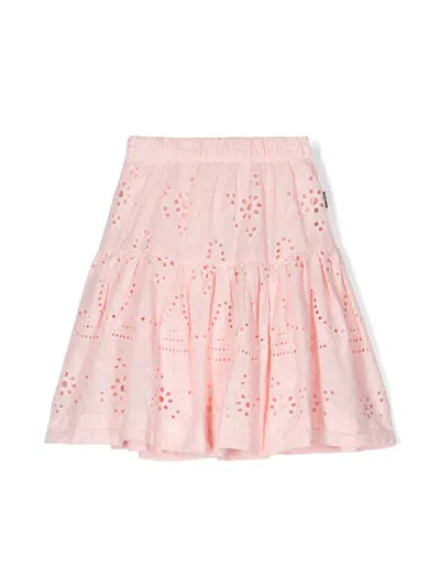 Molo Kids' Bianna Broderie-anglaise Skirt In Pink