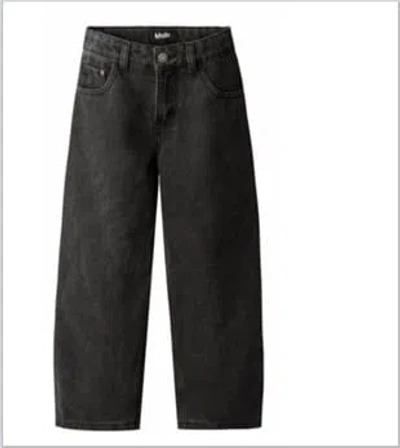 Molo Black Jeans For Kids With Logo