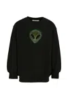 Molo Alien-head Embellished Sweatshirt In Black