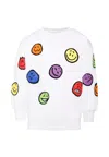 Molo Smiley-face Sweatshirt In White