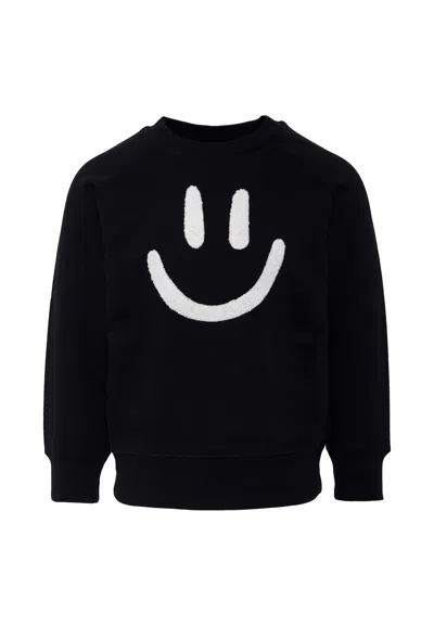 Molo Black Sweatshirt For Kids With Smiley