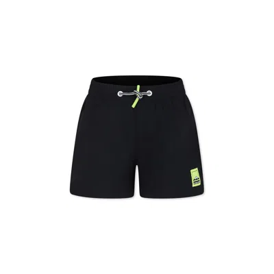 Molo Kids' Black Swimsuit For Boy With Logo