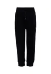 Molo Black Trousers For Kids With Smiley In Black