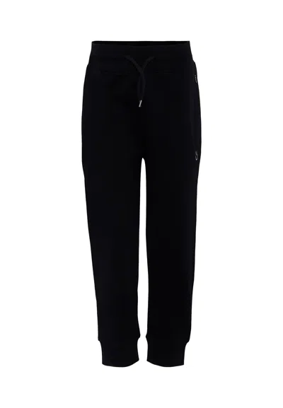 Molo Black Trousers For Kids With Smiley
