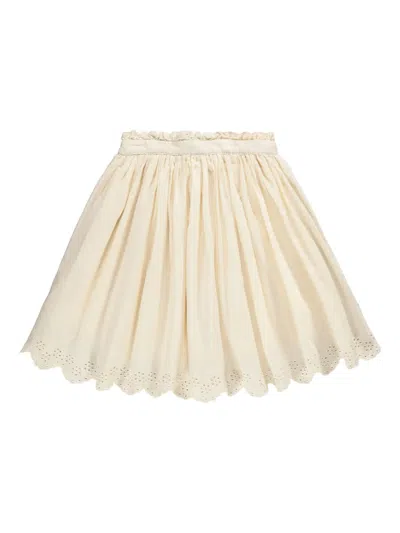 Molo Kids' Blanca Skirt In Neutral