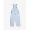 Molo Aer Denim Overalls In Bleached Drapy