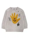 Molo Bless Smiley-face Jumper In Gray