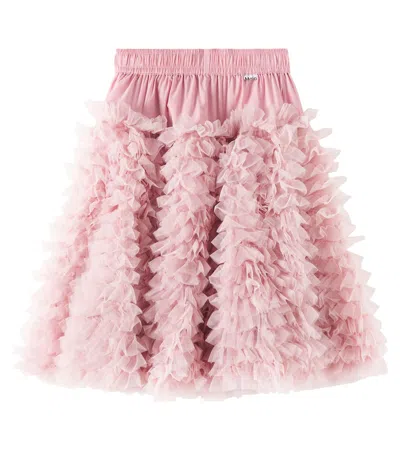 Molo Kids' Bliss Ruffled Skirt In Pink