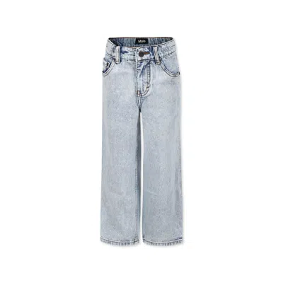 Molo Kids' Blue Aiden Jeans For Boy In Denim