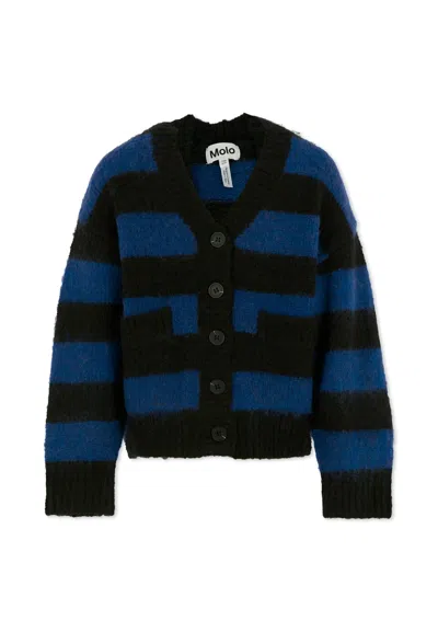 Molo Kids' Blue Cardigan For Boy