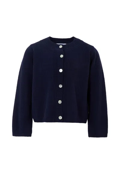 Molo Kids' Blue Cardigan For Girl