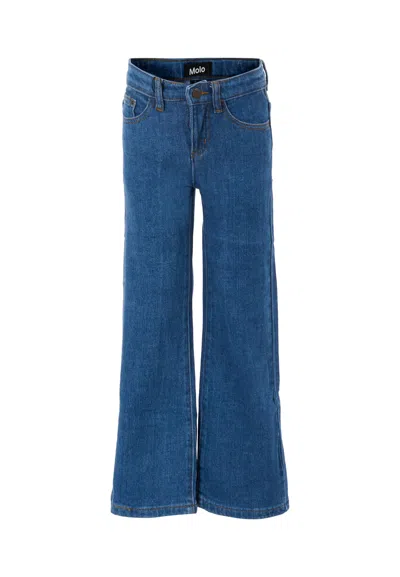 Molo Kids' Blue Jeans For Girl