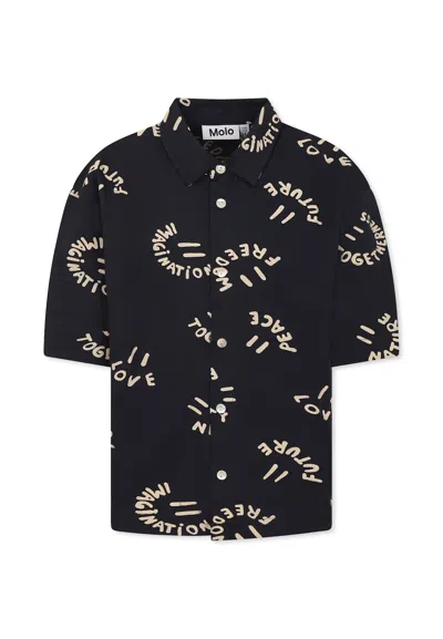 Molo Kids' Blue Shirt For Boy