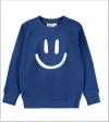 Molo Blue Sweatshirt For Kids With Smiley In Blue