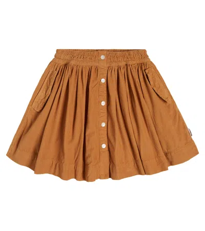 Molo Kids' Boletta Corduroy Skirt In Brown