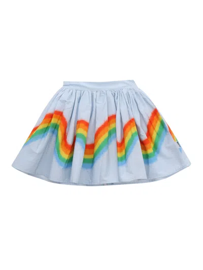 Molo Bonnie Rainbow Skirt In Blue