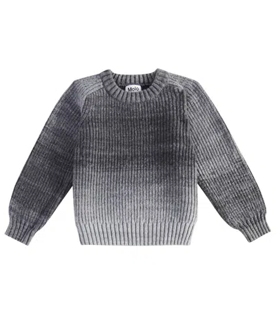 Molo Kids' Bosse Wool-blend Jumper In Grey