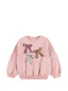 Molo Bow-patchwork Sweatshirt In Pink