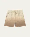 Molo Boy's Abay Ombre Cotton Drawstring Shorts In Sandalwood