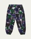 Molo Boy's Adan Smiley-print Sweatpants In Multi