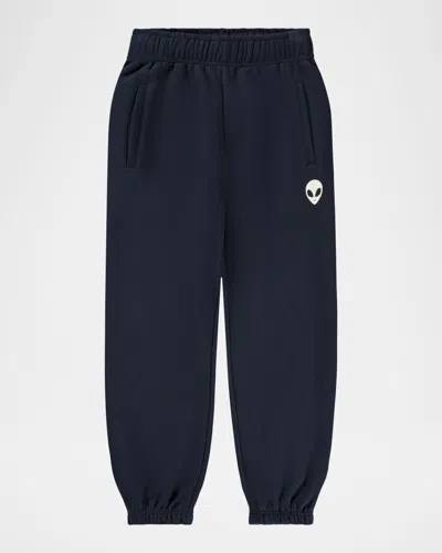 Molo Kids' Boy's Allen Sweatpants In Blue