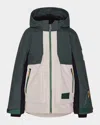 Molo Boy's Alpine Tie-dye Printed Jacket In Block