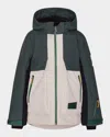 Molo Boy's Alpine Tie-dye Printed Jacket In Block