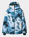 Molo Boy's Alpine Waterproof Ski Jacket In Blue
