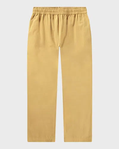 Molo Kids' Boy's Amor Straight Pants In Gold