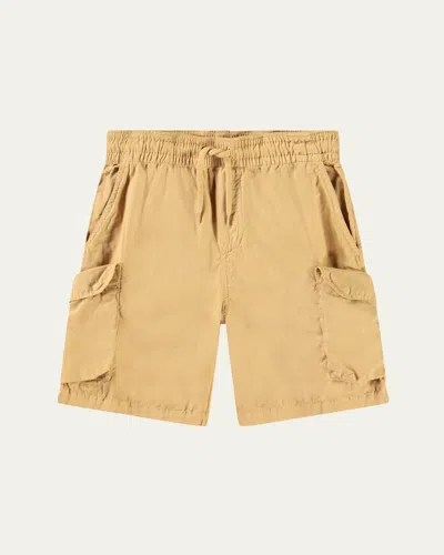 Molo Kids' Boy's Argod Cargo Shorts In Suede