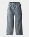 Molo Boy's Aster Corduroy Pants In Gray
