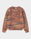 Molo Boy's Bosse Space-dyed Sweater In Multi