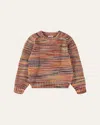 Molo Boy's Bosse Space-dyed Sweater In Multi
