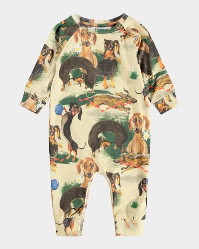 Molo Kids' Boy's Fairfax Romper In Green