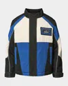 Molo Multicolor Jacket For Boy With Patch In Black